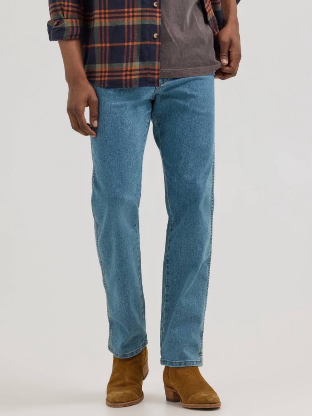 Wrangler Y2K Authentics Classic Light Stretch Straight Leg Jeans, Blue – 29x30